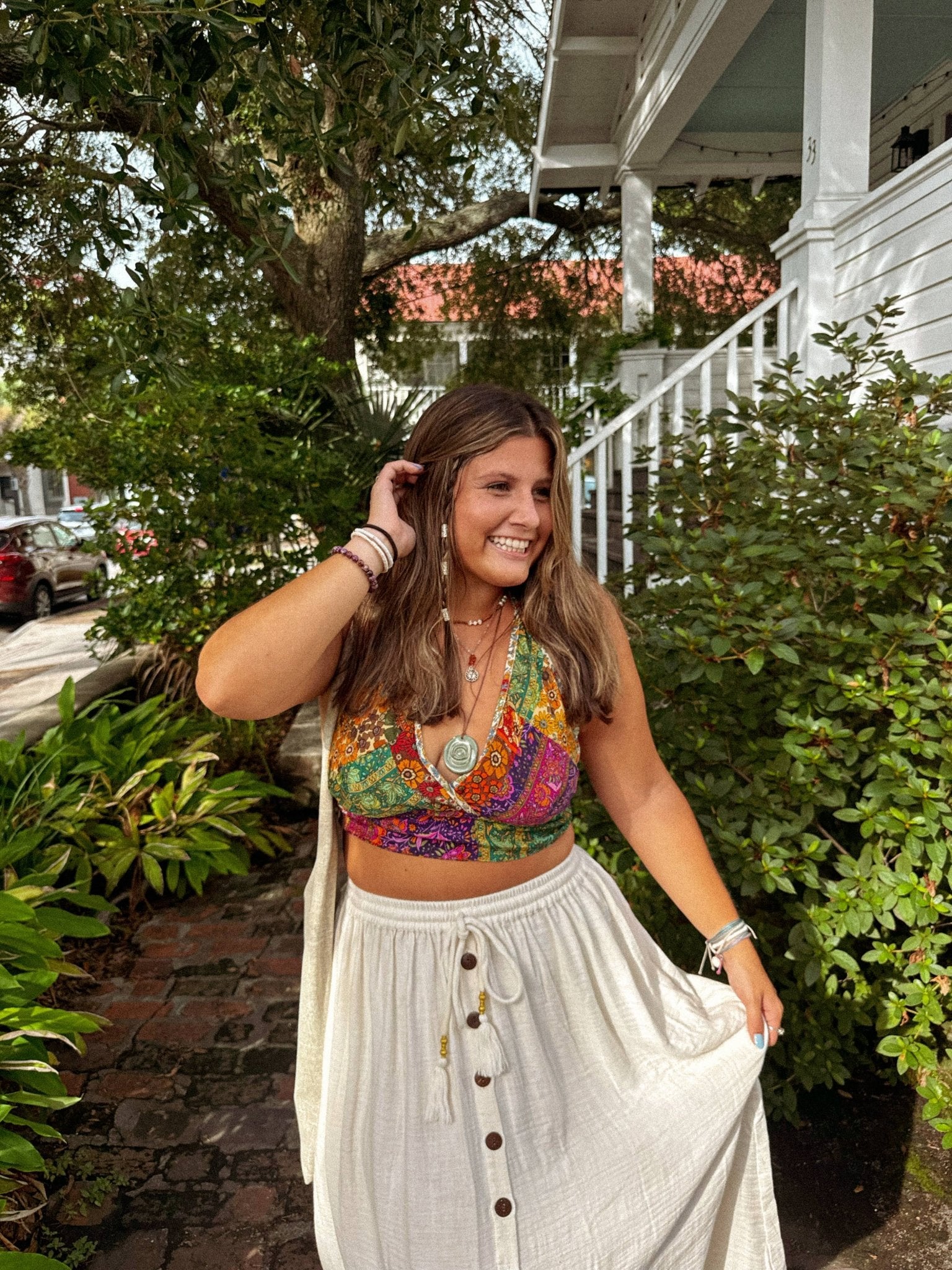 Beachy Boho Hippie Recycled Patchwork Bralette, Bra Top - Suburban Boho
