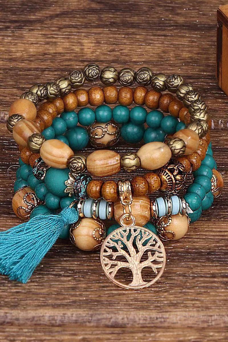 Bohemian Charm Beaded Bracelet - Suburban Boho
