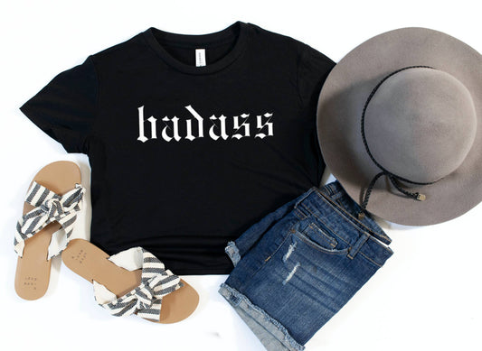 Cropped Badass T Shirt Rock And Roll Festival Graphic Tee - Suburban Boho