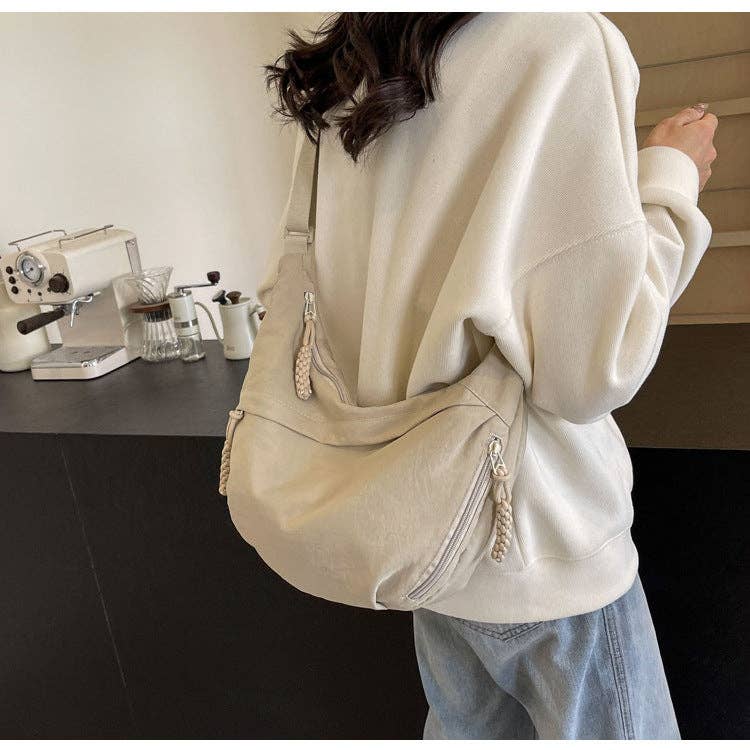 Crossbody Dumpling Bag Moon Shoulder Sling Casual - Suburban Boho