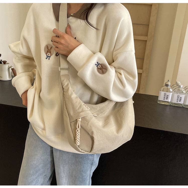 Crossbody Dumpling Bag Moon Shoulder Sling Casual - Suburban Boho