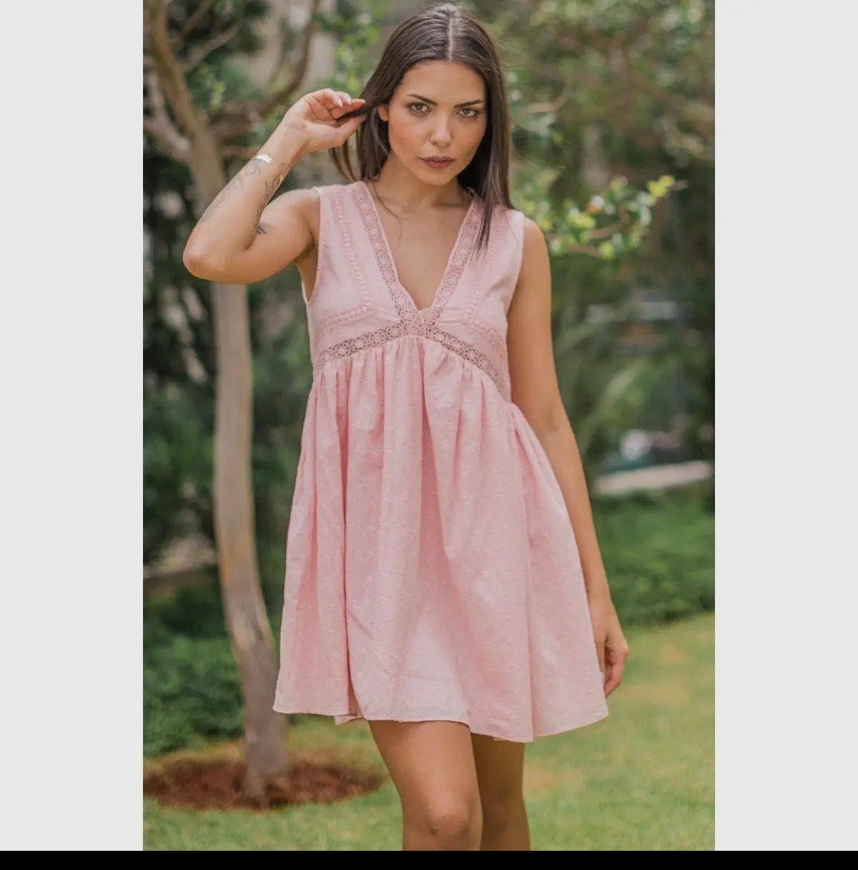 Eyelit Mini Dress - Suburban Boho