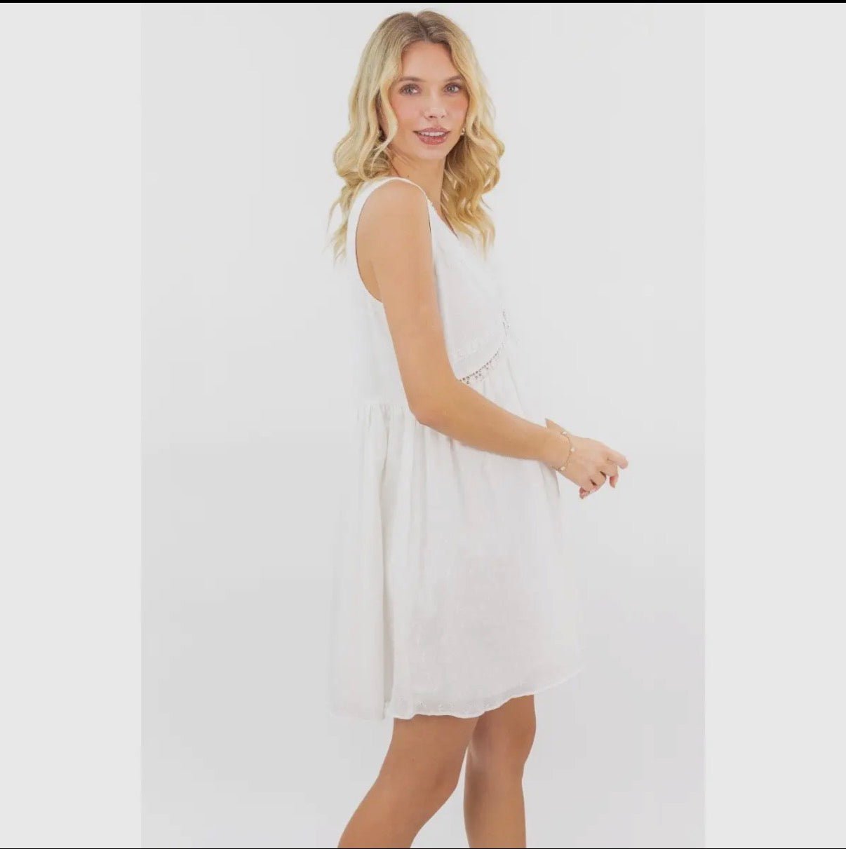 Eyelit Mini Dress - Suburban Boho
