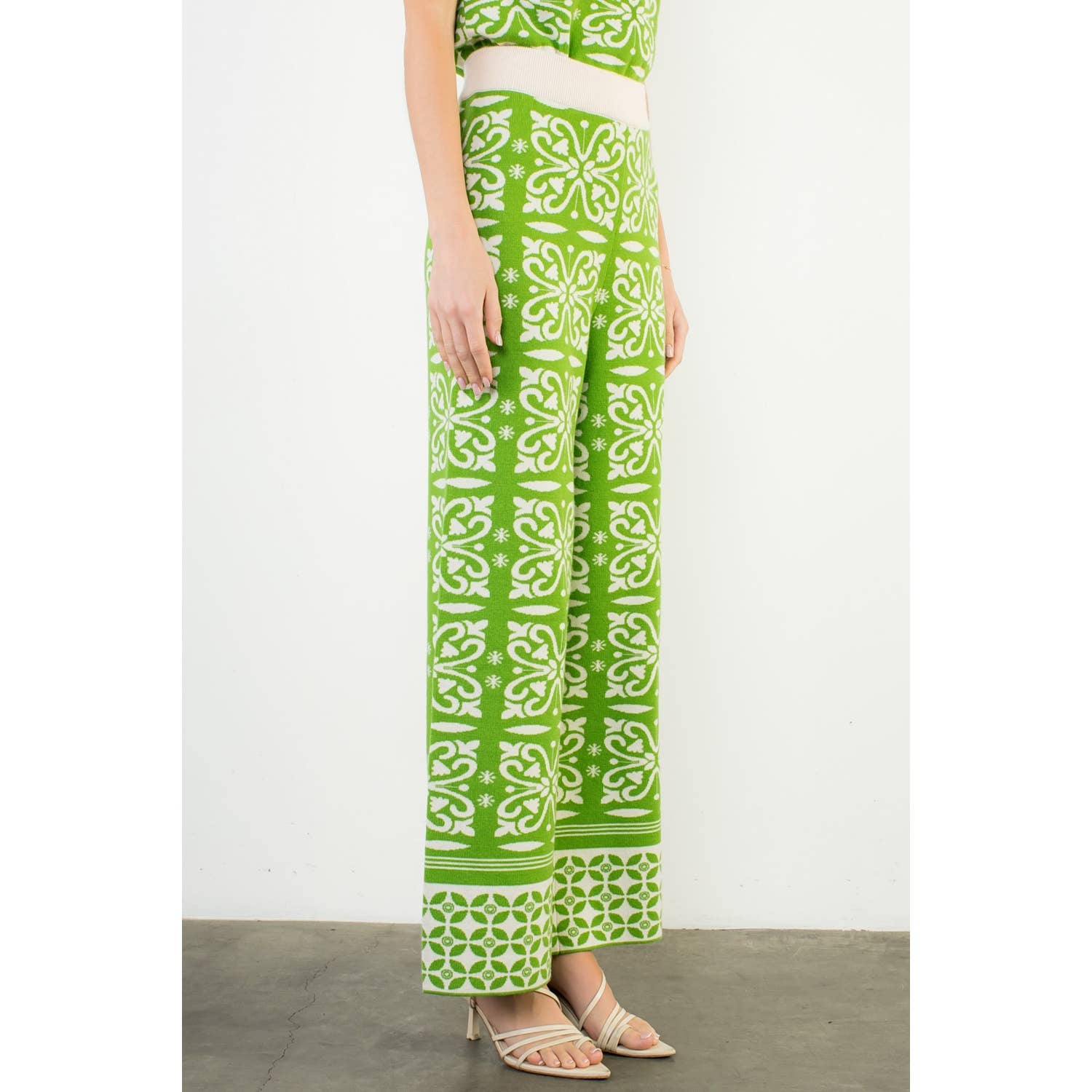 Floral Pattern Knitted Set - Suburban Boho