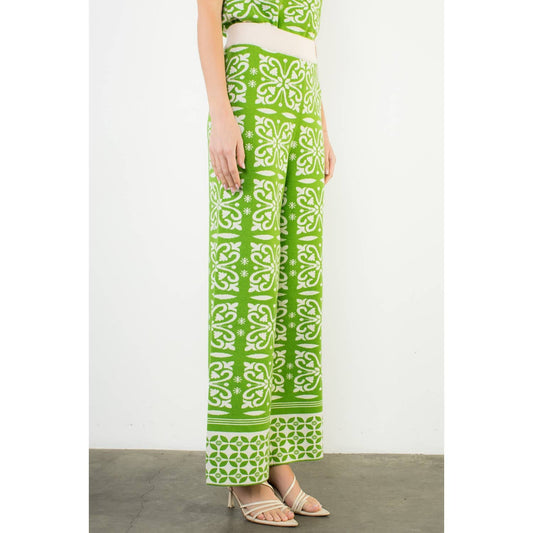 Floral Pattern Knitted Set - Suburban Boho