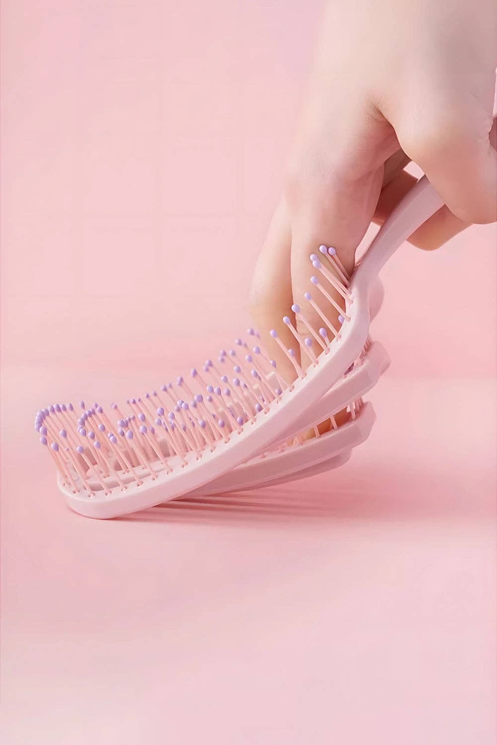 Gossamer Pink ABS Fluffy Hair Volume Comb - Suburban Boho
