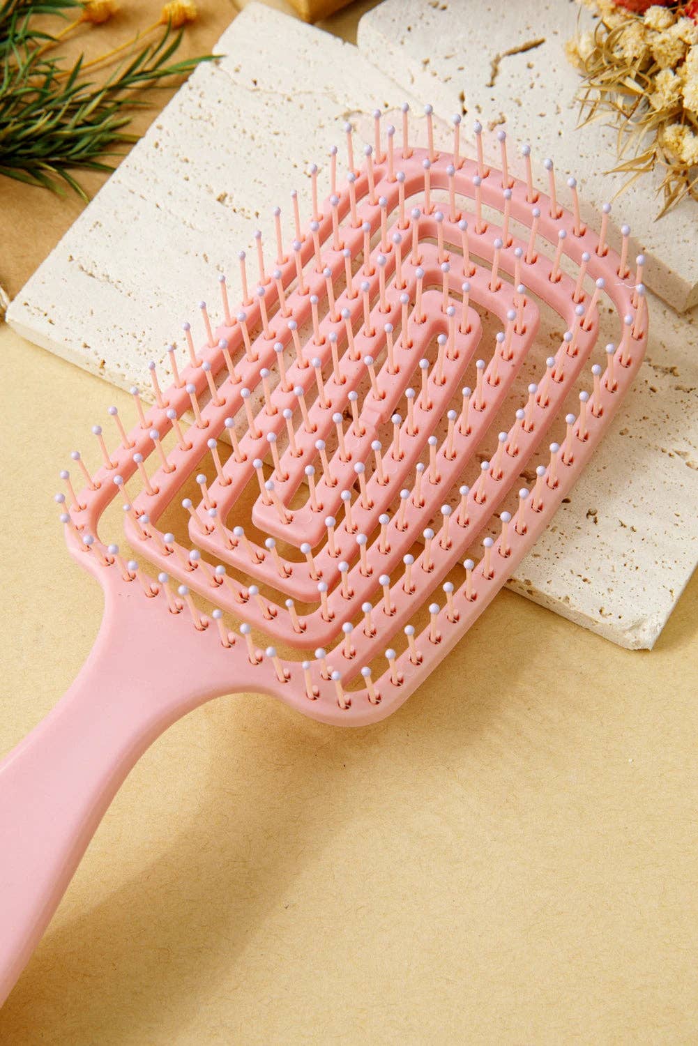 Gossamer Pink ABS Fluffy Hair Volume Comb - Suburban Boho