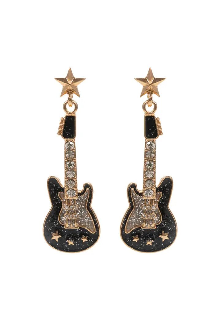 Guitar Dangle Earrings - Suburban Boho