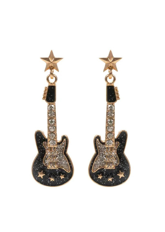 Guitar Dangle Earrings - Suburban Boho