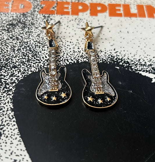 Guitar Dangle Earrings - Suburban Boho