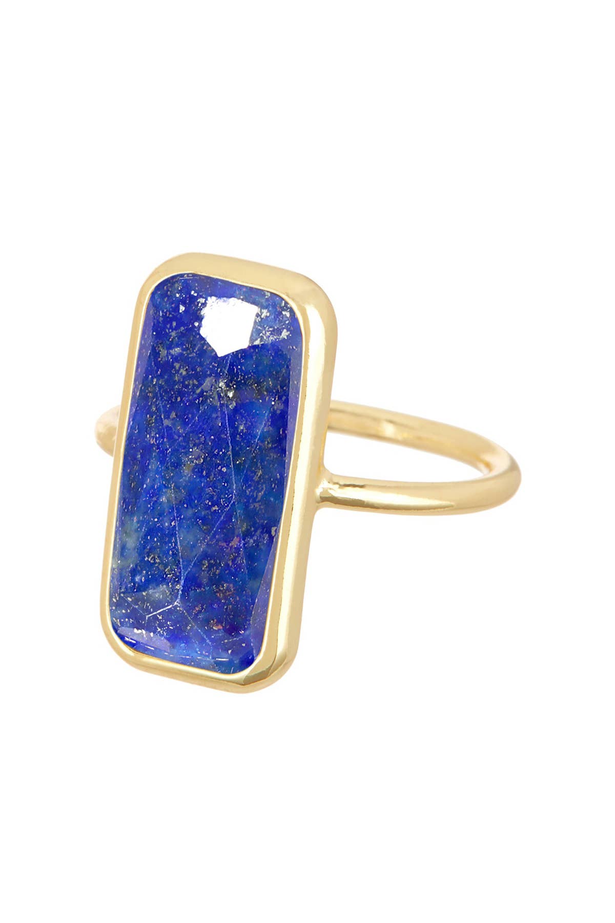 Lapis Rectangle Ring - GF - Suburban Boho