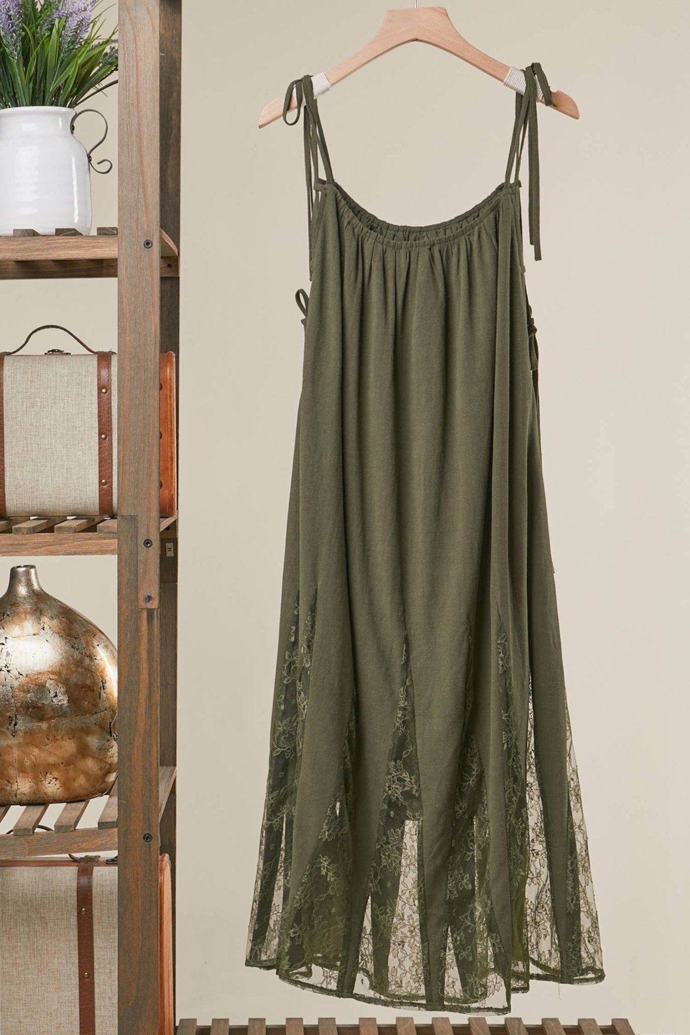 Mello Boho Print Embroidered Sleeveless Dress - Suburban Boho