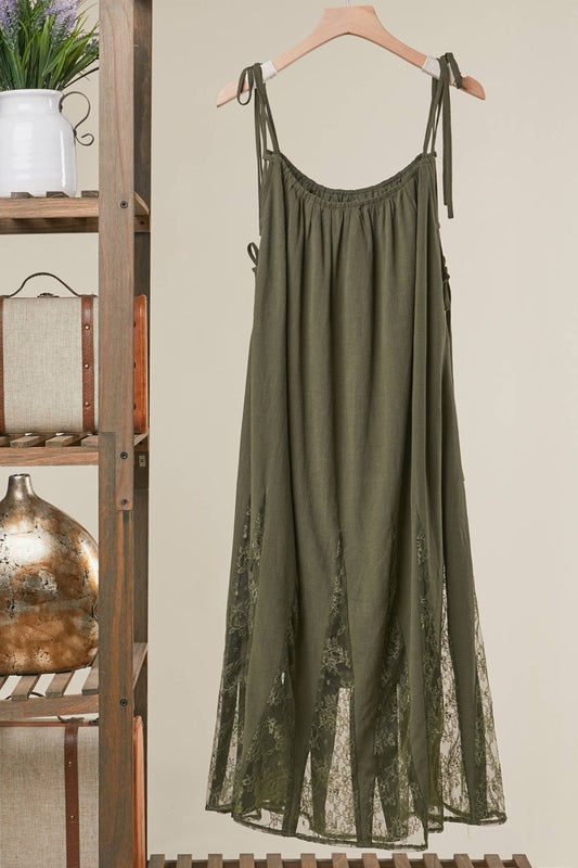Mello Boho Print Embroidered Sleeveless Dress - Suburban Boho