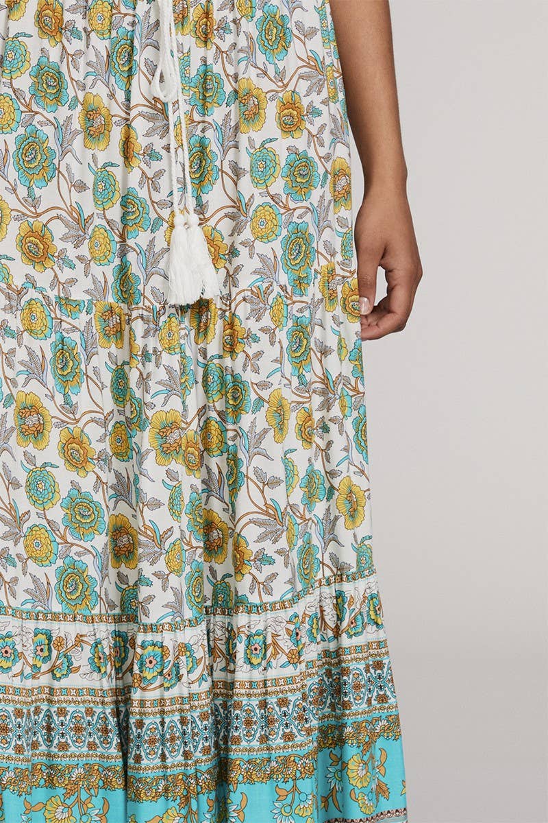 Miss Sparkling Boho Printed Maxi Skirt - Suburban Boho