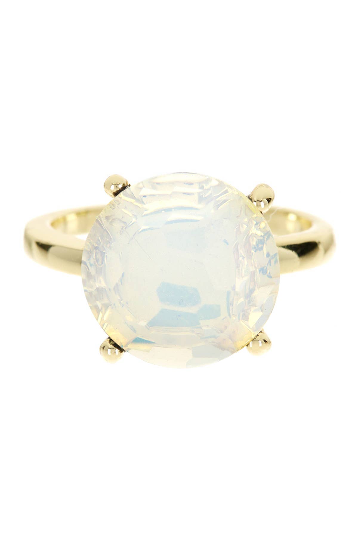 Moonstone Crystal Prong Set Round Ring - GF - Suburban Boho