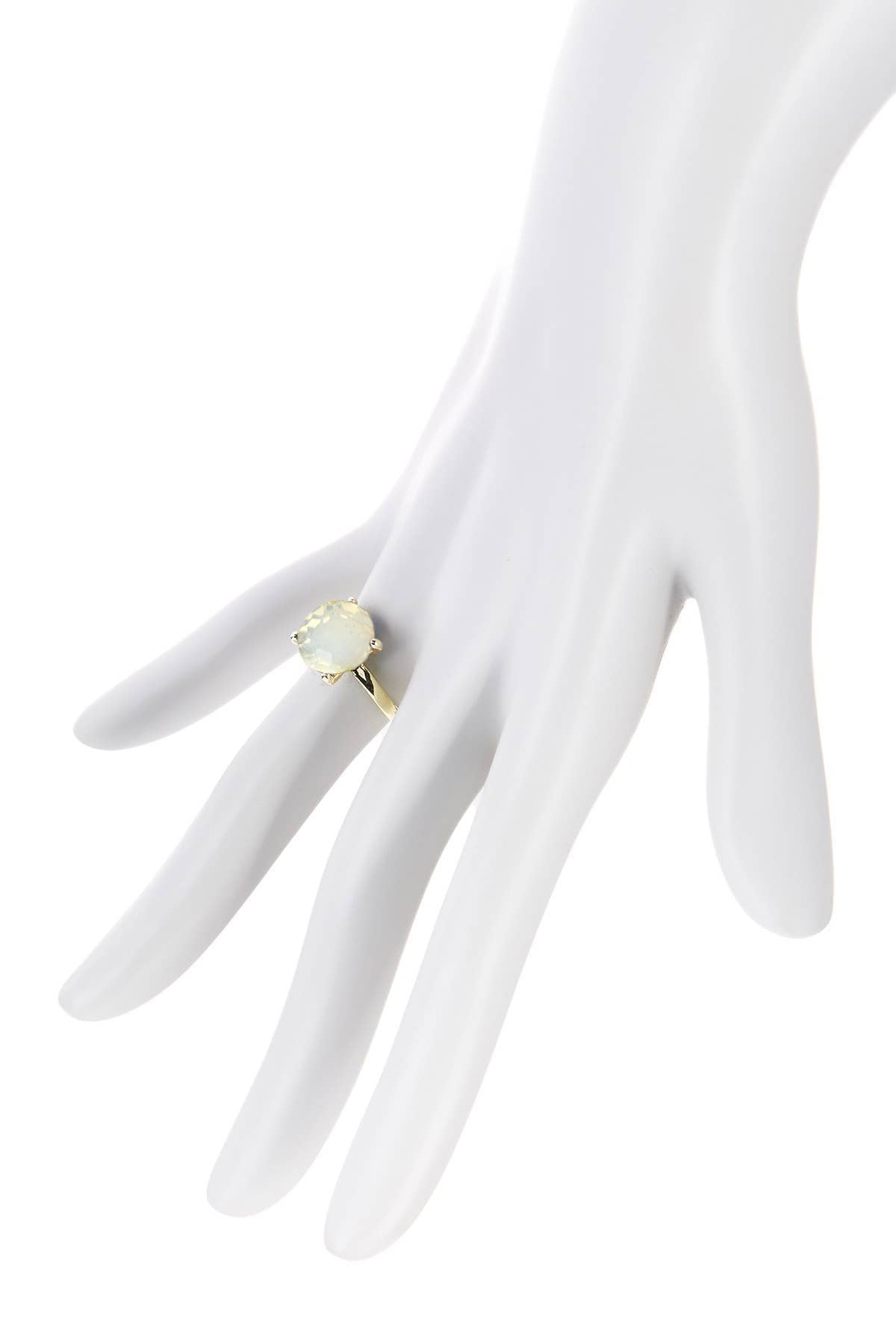 Moonstone Crystal Prong Set Round Ring - GF - Suburban Boho