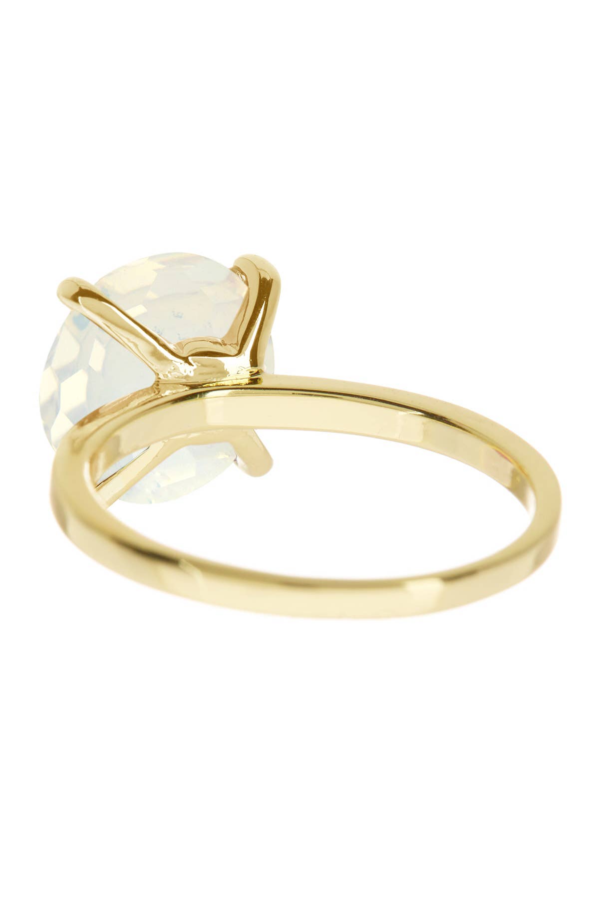 Moonstone Crystal Prong Set Round Ring - GF - Suburban Boho
