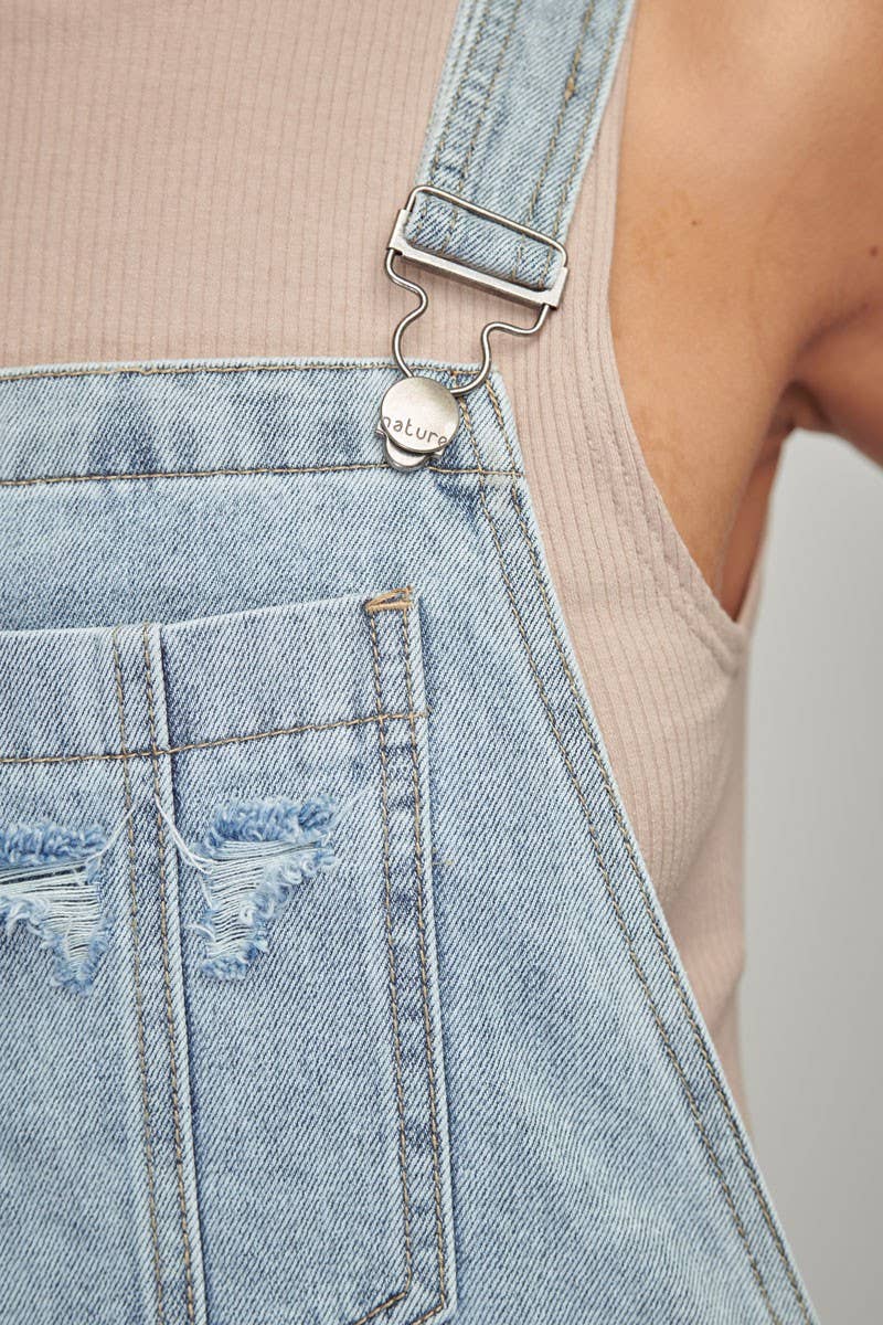 Nature Denim Flare Fit Overalls - Suburban Boho