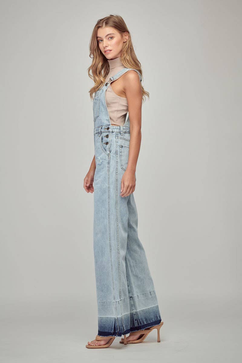 Nature Denim Flare Fit Overalls - Suburban Boho