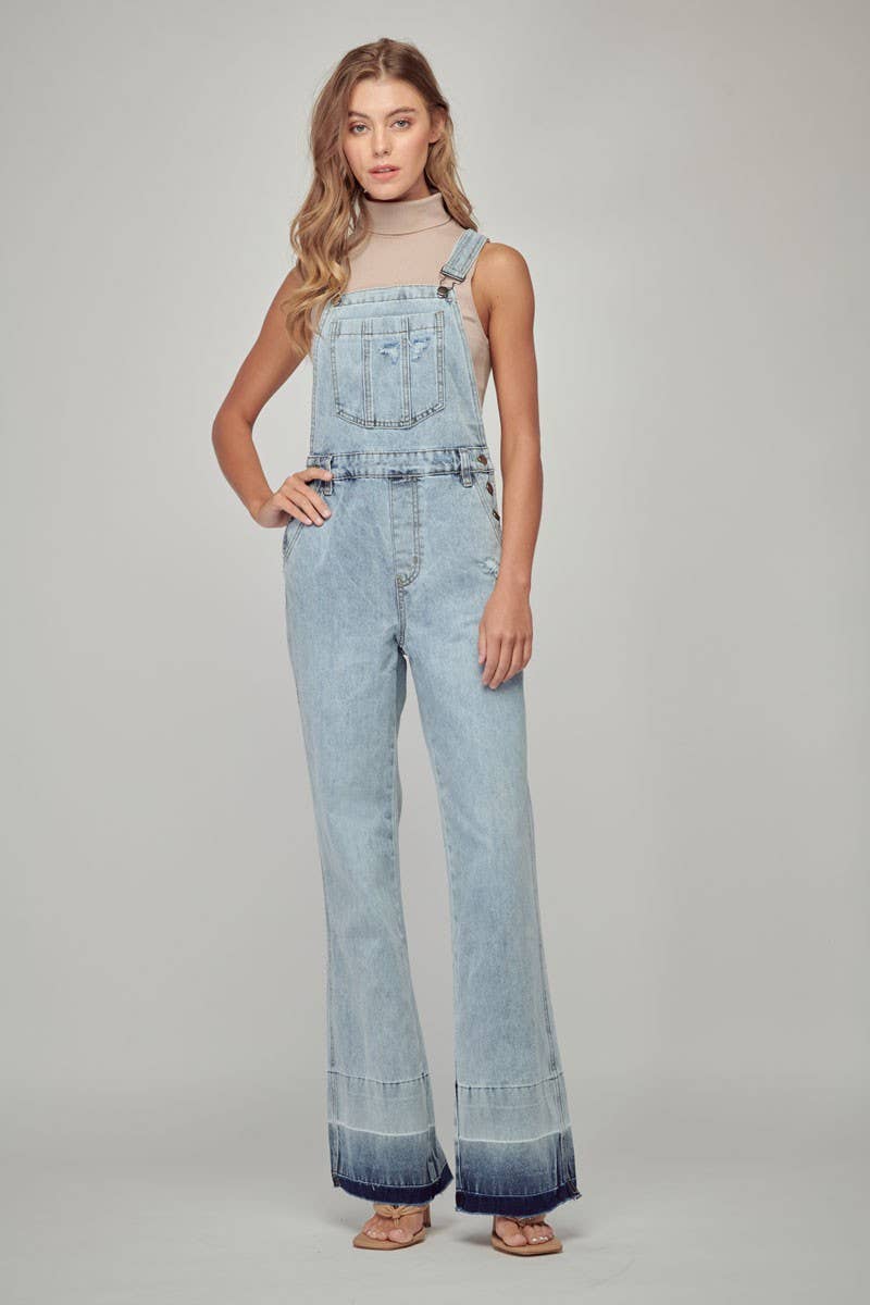 Nature Denim Flare Fit Overalls - Suburban Boho