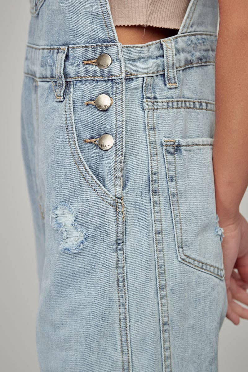 Nature Denim Flare Fit Overalls - Suburban Boho