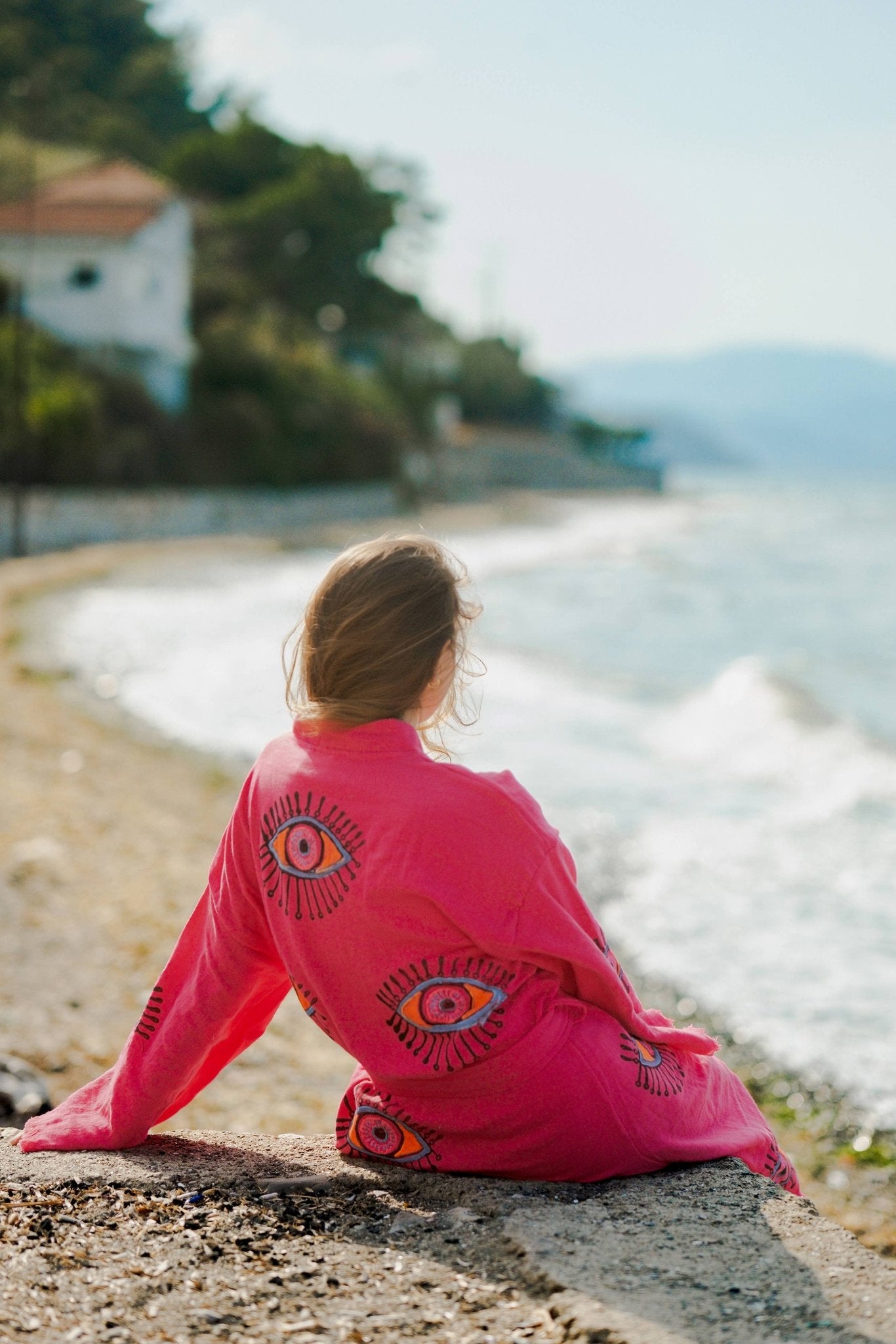 Pink Evil Eye Robe - Suburban Boho