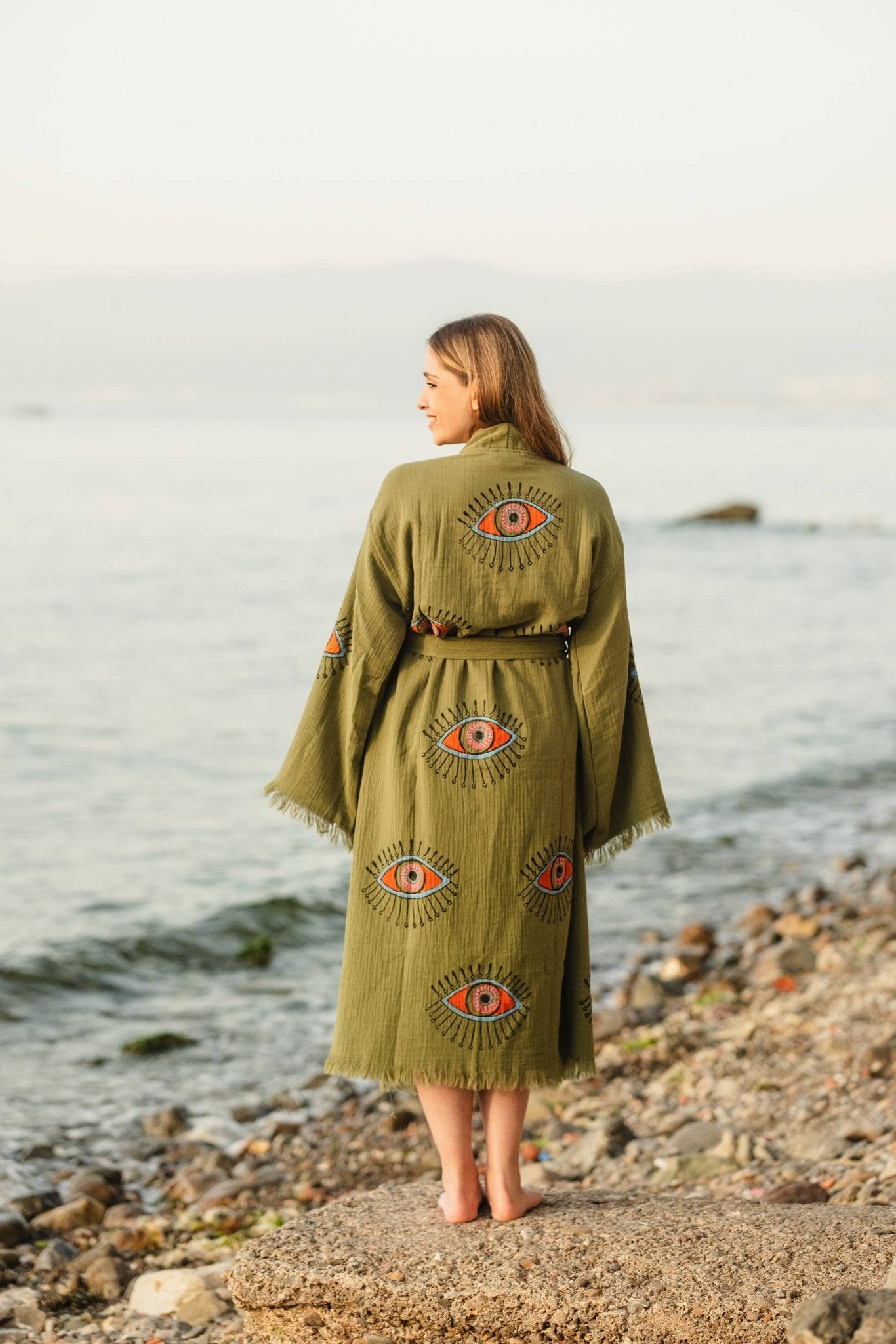 Pink Evil Eye Robe - Suburban Boho