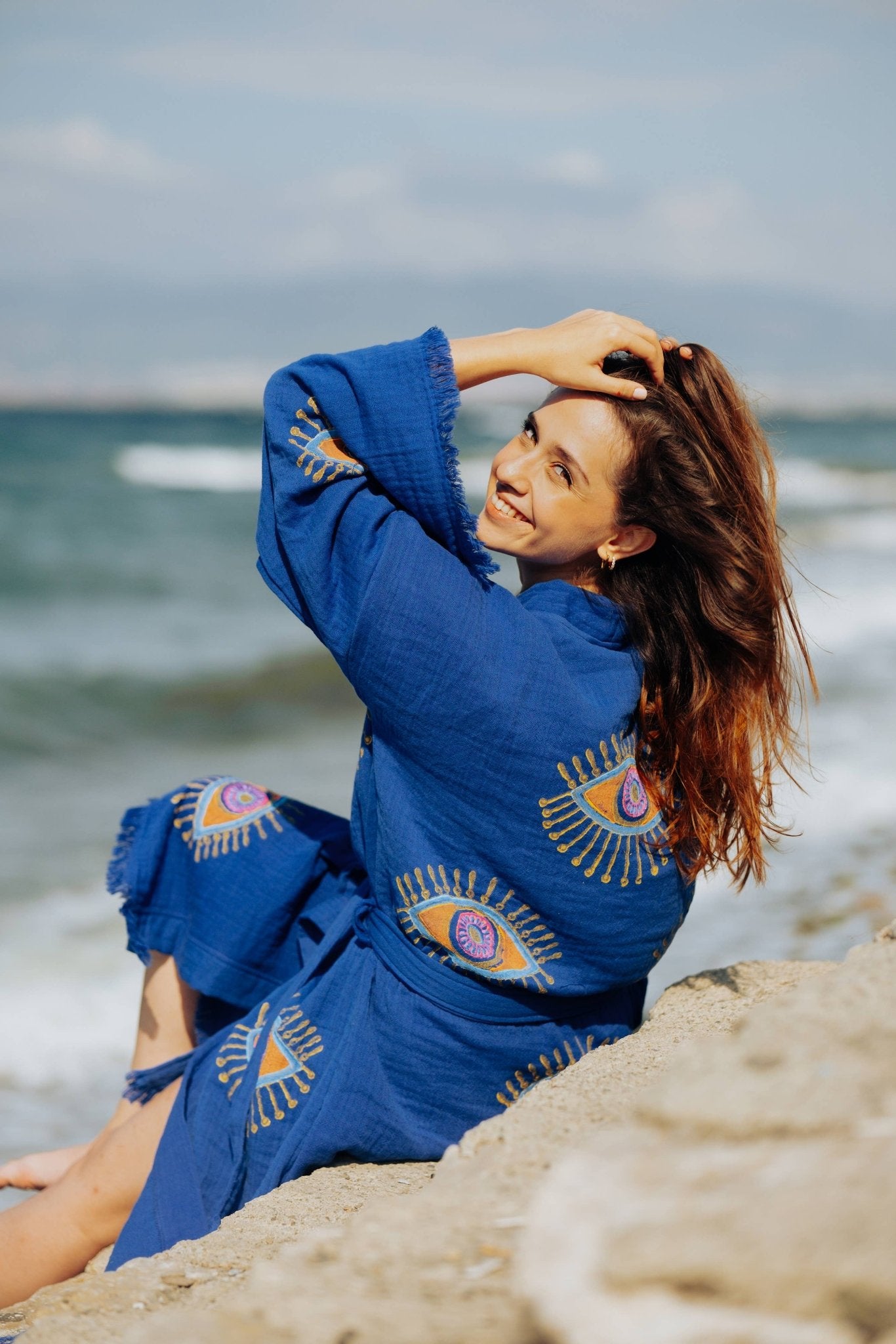 Pink Evil Eye Robe - Suburban Boho