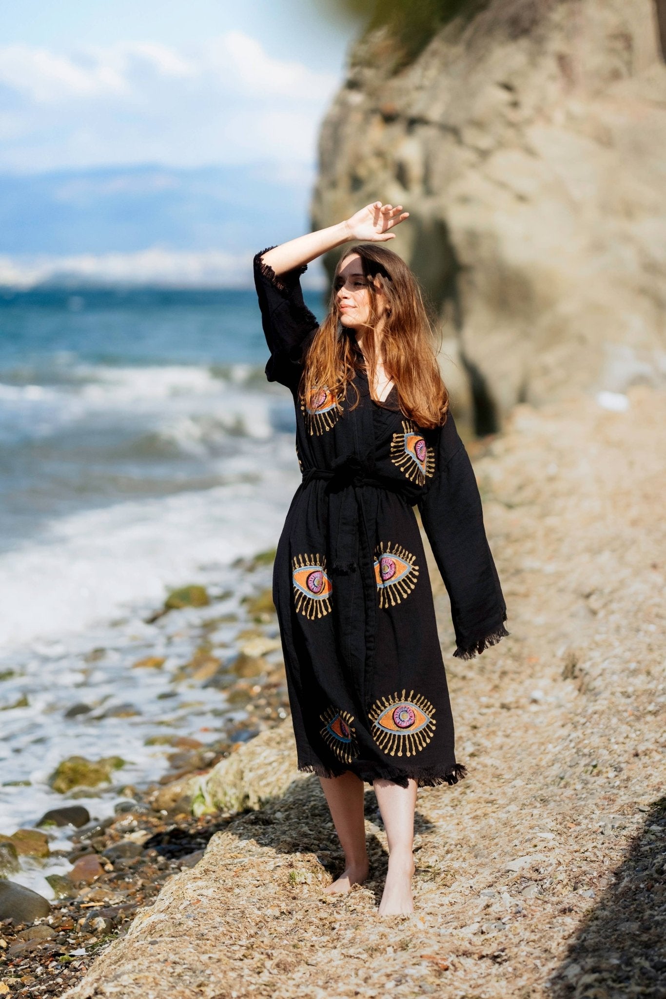 Pink Evil Eye Robe - Suburban Boho