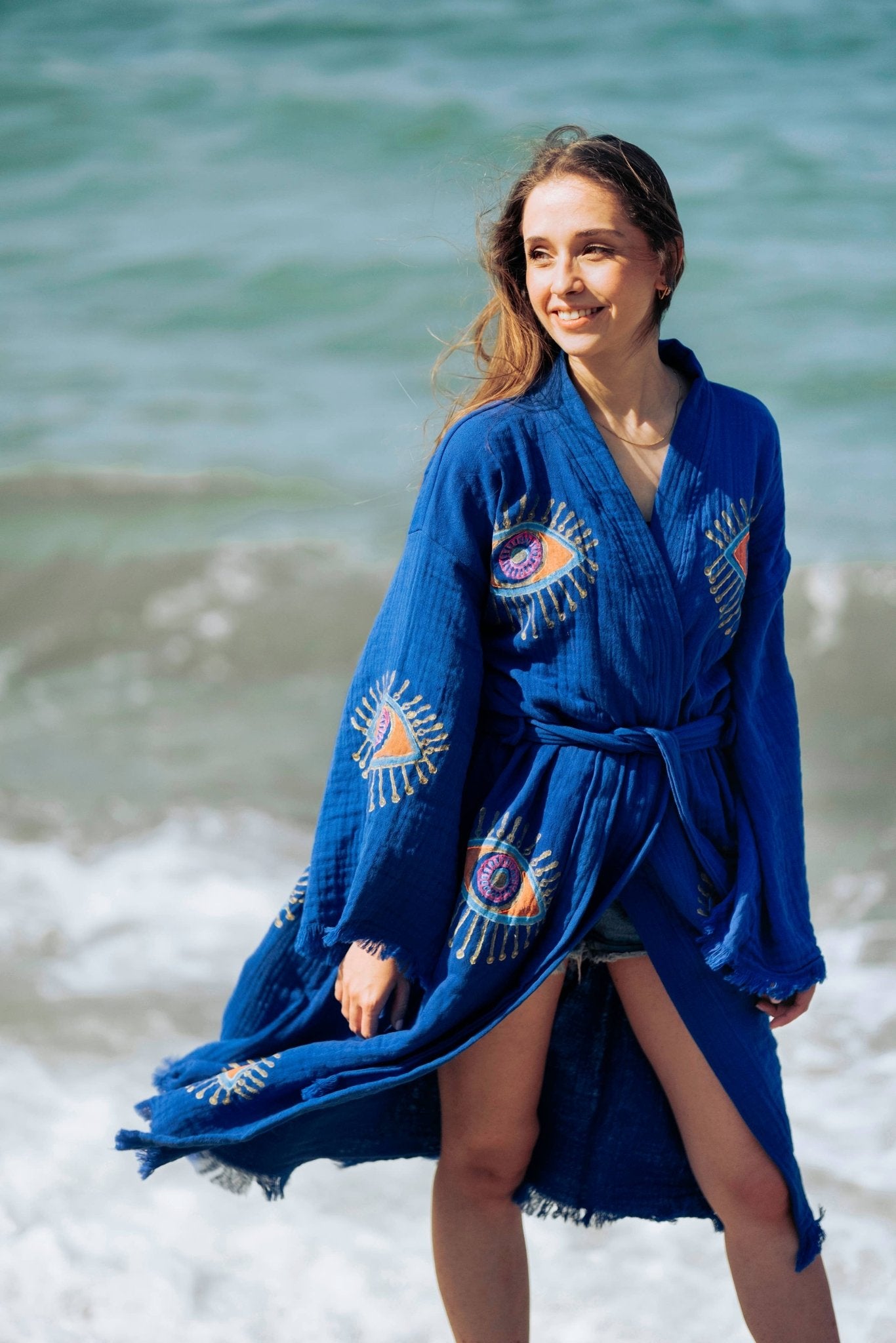 Pink Evil Eye Robe - Suburban Boho