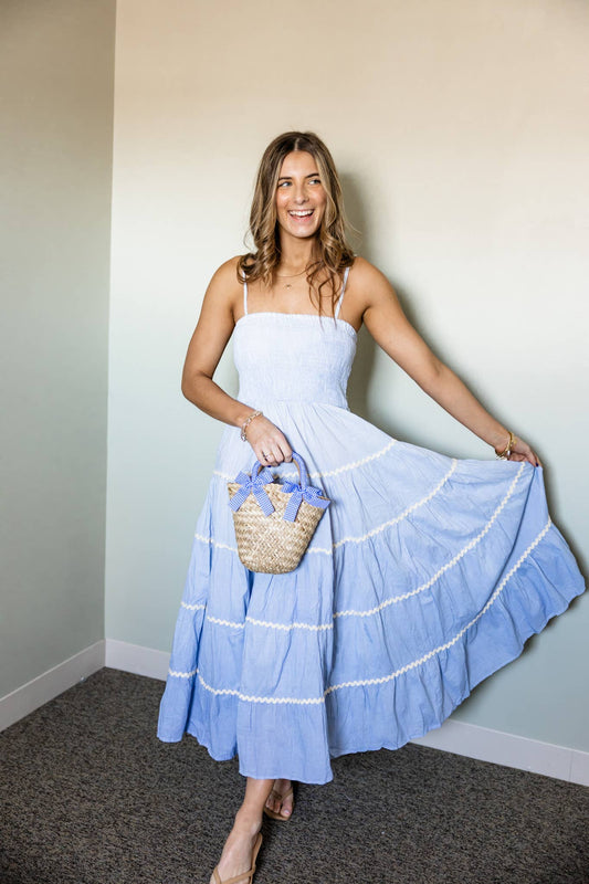 Priscella Ombre Tiered Maxi Dress - Suburban Boho
