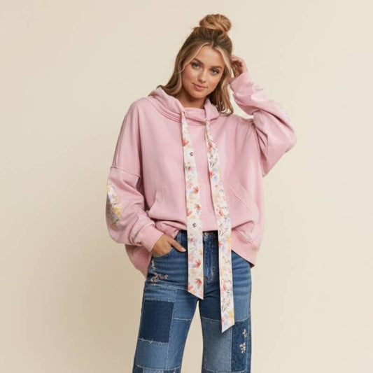 Pull - Over Floral Patchwork Sweater - Suburban Boho