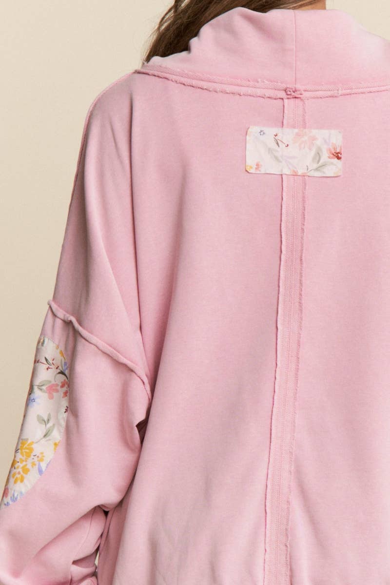 Pull - Over Floral Patchwork Sweater - Suburban Boho