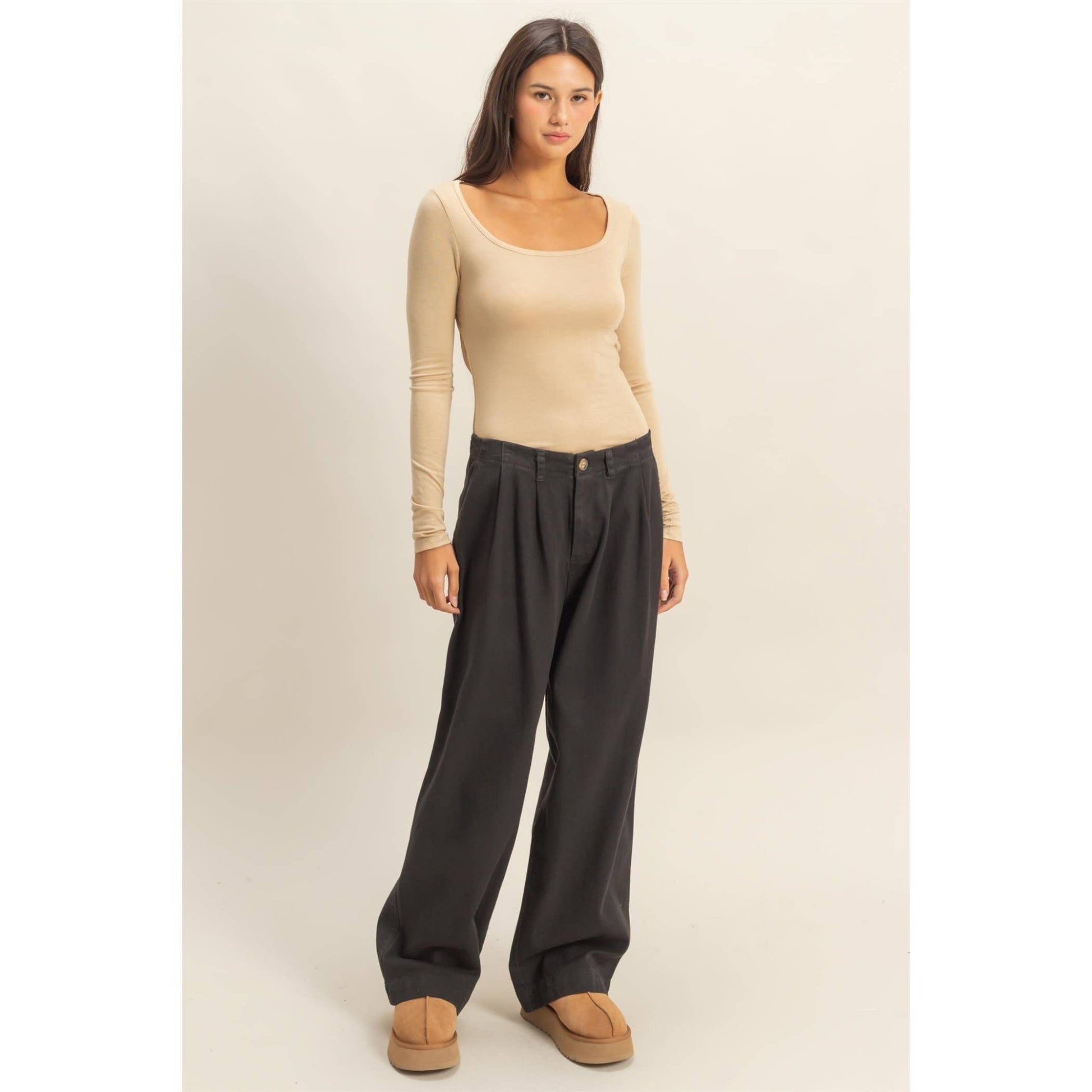 Tie - Back Bodysuit - Suburban Boho