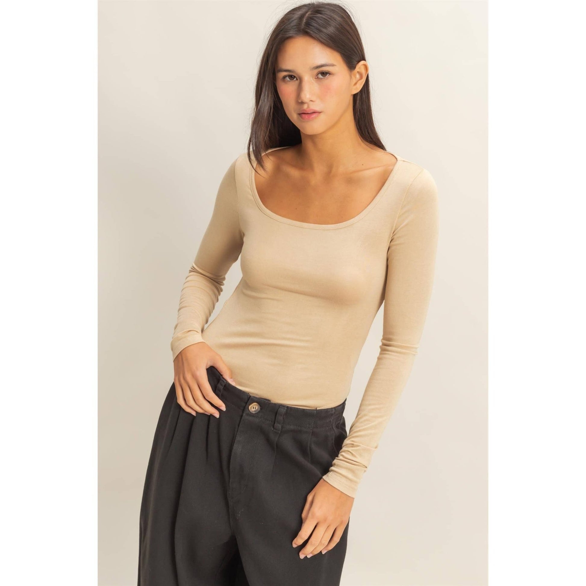 Tie - Back Bodysuit - Suburban Boho