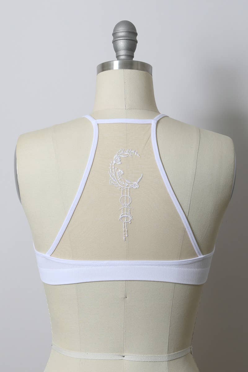 🌙 Unique Bohemian Dream Catcher Mesh Bralette - Suburban Boho