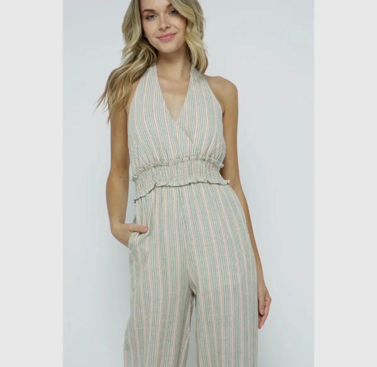 Verte Striped Jumpsuit - Suburban Boho