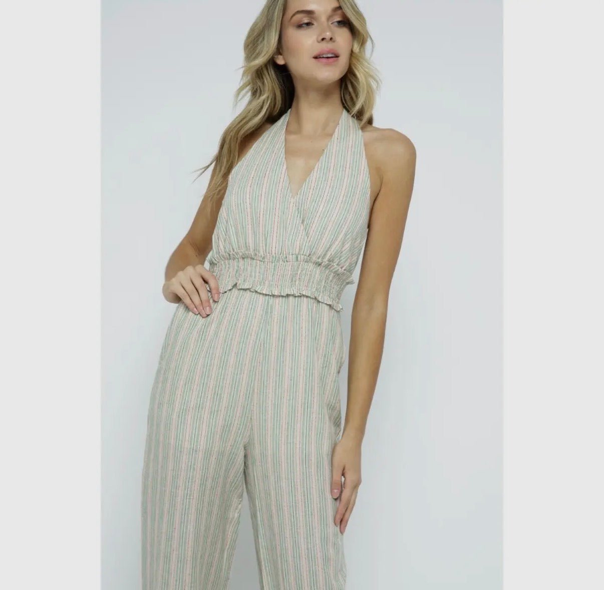 Verte Striped Jumpsuit - Suburban Boho